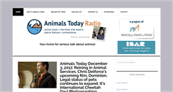Desktop Screenshot of animalstodayradio.com