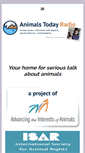 Mobile Screenshot of animalstodayradio.com